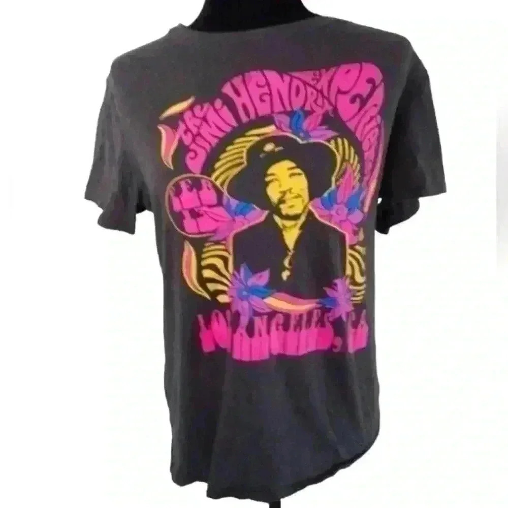 Jimi Hendrix Women's Gray The Jimi Hendrix Experience Tee M